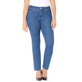 Plus Size Women's Secret Slimmer® Jean by Catherines in Medium Wash (Size 26 WP)