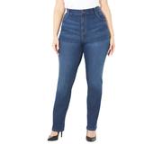 Plus Size Women's Right Fit Curvy Modern Slim Leg Jean by Catherines in Bombay Wash (Size 22 WP)