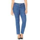 Plus Size Women's Secret Slimmer® Jean by Catherines in Medium Wash (Size 34 WP)