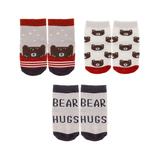 Stephen Joseph Socks - Black & Red Bear 'Bear Hugs' Three-Pair Baby Socks Set - Infant