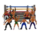 8Pcs/12Pcs Wrestler Athlete Wrestling Figure Gladiator Model Set Arena Battle Game Toy DIY
