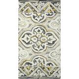 allen + roth CATLEY 2 x 4 Wool Grey-charcoal Indoor Medallion French Country Throw Rug Cotton in Gray | JJ-98862