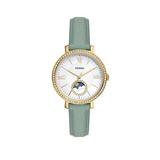 Fossil Jacqueline Ladies Traditional Watch Recycled Stainless Steel, Green, Women