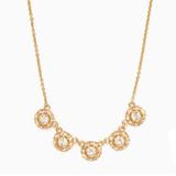 Kate Spade Jewelry | Kate Spade New York Putting On The Ritz Row Necklace | Color: Gold | Size: See Description