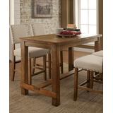 Furniture of America Dining Sets Natural - Beige & Natural Wood Sommariah Rustic Five-Piece Counter Dining Set