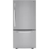LG 25.5 cu ft Bottom Freezer Refrigerator - 33"W Stainless Steel