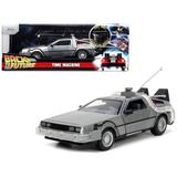 JAD32911 DeLorean Time Machine 1-24 Diecast Model Car with Lights Back to the Future 1985