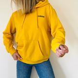 Adidas Tops | Adidas Yellow Pullover Hoodie Sweatshirt | Color: Black/Yellow | Size: M