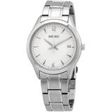 Noble Quartz Silver Dial Stainless Steel Watch