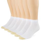 Gold Toe Mens Big and Tall 6 Pair Low Cut Socks, 13-15 , White