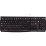 Logitech 920-002478 K120 Wired Full-Size Slim Keyboard, Black