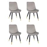Everly Quinn Side Chair in Gray Faux Leather/Upholstered in Black/Gray, Size 32.99 H x 20.05 W x 24.4 D in | Wayfair