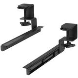 VIVO Extra Sturdy Clamps & Rails For Custom Wood Keyboard Tray - Pack Of 2 Metal in Black, Size 3.5 H x 2.0 W x 12.3 D in | Wayfair MOUNT-RAIL02