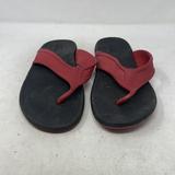 Vans Shoes | Kenneth Cole Reaction Mens Red Slip On Flip Flop Sandals Size Right 9 Left 10 | Color: Red | Size: Right 9 Left 10