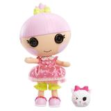 Lalaloopsy Littles Doll Trinket Sparkles and Pet Kitten Playset 7 Princess Doll With Changeable Pink Outfit and Shoes in Reusable Play House Package Toys for Girls Ages 3 4 5+ to 103