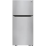 LG 20.2-cu ft Top-Freezer Refrigerator with Ice Maker (Stainless Steel) ENERGY STAR | LTCS20030S