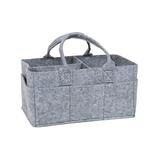 Trend Lab Diaper Stackers and Diaper Caddies Gray - Gray Felt Storage Caddy