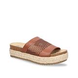 Bella Vita Beverly Espadrille Platform Wedge Sandal | Women's | Dark Brown | Size 8.5 | Sandals | Espadrille | Footbed | Platform | Slide