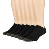 Gold Toe Mens Big and Tall 6 Pair No Show Socks, 13-15 , Black