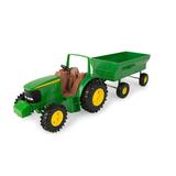 8 inch John Deere Tractor and Wagon - Imaginative Play for Ages 3 to 9 - Fat Brain Toys