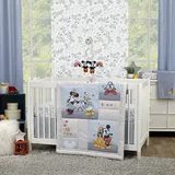 Disney Mickey And Friends Mouse 3-Piece Crib Bedding Set In Blue