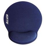 Allsop Memory Foam Mouse Pad with Wrist Rest, Blue