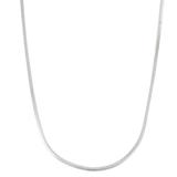 Made in Italy Sterling Silver 22 Inch Solid Snake Chain Necklace, One Size