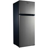 Galanz 7.6-Cu. Ft. Dual-Door Compact Refrigerator Stainless Steel