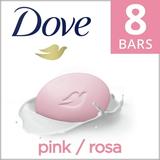 Dove Beauty Bar Gentle Skin Cleanser Pink More Moisturizing Than Bar Soap Moisturizing for Gentle Soft Skin Care 3.75 oz 8 Bars