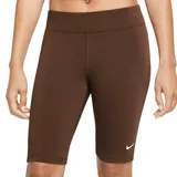 Women's Nike Sportswear Essential Bike Shorts, Size: XS, Dark Beige