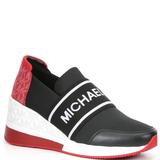 Michael Kors Shoes | Michael Kors Women's Felix Trainer Small Tech Sneakers Black | Color: Black/Red | Size: Various
