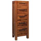 East Urban Home Suzann 5 Drawer Lingerie Chest Wood in Brown, Size 45.28 H x 17.72 W x 12.6 D in | Wayfair C3839C01A7AD46E9A4BFC97EE0AA841A