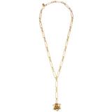 Mallow 24k Gold-plated Pearl Lariat Necklace
