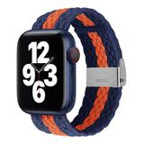 Shou Smart Watches blue&orange - Blue & Orange Stripe Woven Nylon Band Replacement for Apple Watch