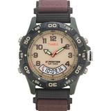 Timex T45181, Men's Expedition Combo Brown Watch, Indiglo, Chronograph