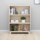 Latitude Run® Bookshelf Book Rack Bookcase Book Cabinet Hamar Solid Wood Pine Wood in Brown, Size 44.1 H x 33.5 W x 13.8 D in | Wayfair