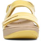 Roma Wedge Slingback Sandal In Yellow Faux Leather At Nordstrom Rack