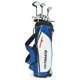 Costway 10 Pieces Men's Complete Golf Clubs Package Set with Alloy Driver