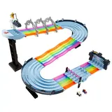 Mattel Hot Wheels Mario Kart Rainbow Road Die-Cast Car Track Set, Multicolor