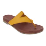 Mia Amore Patriciaa Women's Thong Sandals, Size: 10, Med Yellow