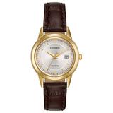 Womens Citizen(R) Brown Strap Stainless Steel Watch - FE1082-05A