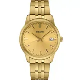 Seiko Men's Essential Gold Tone Stainless Steel Link Watch - SUR442, Size: Large, Multicolor