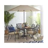 Park Gate Outdoor Cast Aluminum 7-Pc. Dining Set (68" x 38" Dining Table and 6 Dining Chairs), Created for Macy's