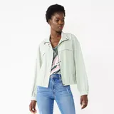 Women's Nine West Drapey Utility Jacket, Size: XXL, Med Green