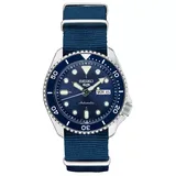 Seiko Men's Blue Nylon NATO Strap Dive Watch - SRPD87, Size: Large