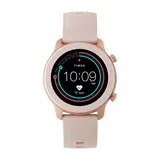iConnect by Timex Metropolitan Blush Silicone Strap Smart Watch - TW5M43000IQ, Pink, Large
