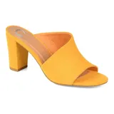 Journee Collection Allea Women's Mules, Size: 5.5, Yellow