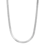 Sterling Silver Herringbone Chain Necklace, Women's, Size: 20", White