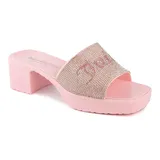 Juicy Couture Harmona Women's Heeled Slide Sandals, Size: 9.5, Pink