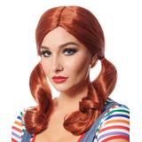 Costume Culture Women's Costume Wigs Red - Red Evil Doll Pigtail Wig